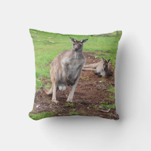 Cojín Decorativo Canguro De Cúmulos Masculinos Australianos, Cushio