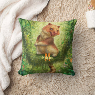 Cojín decorativo canguro del árbol de animales de 