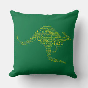 Cojín Decorativo Canguro hecho de jerga australiana