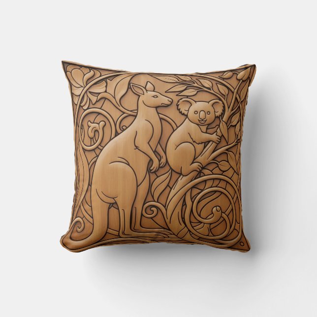 Cojín Decorativo Canguro y Koala (Anverso)