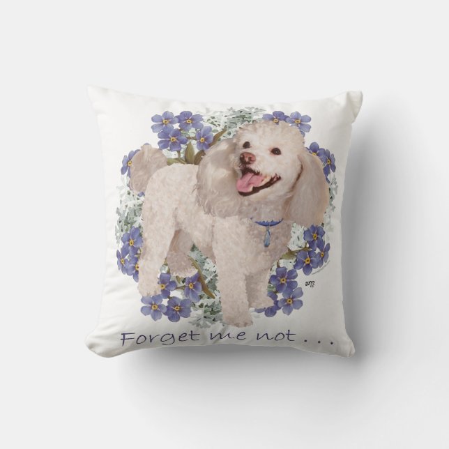 Cojín Decorativo Caniche (Anverso)