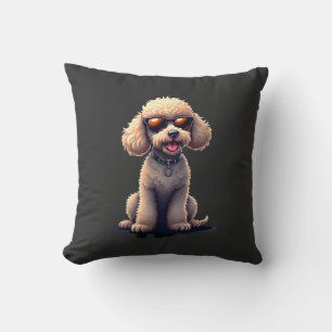 Cojín Decorativo Caniche Divertido Amante de Animales Perros Gráfic