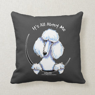 Cojín Decorativo Caniche estándar blanco IAAM