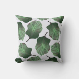 Cojín Decorativo Canna Tropicanna Tropical Leaves, Verde