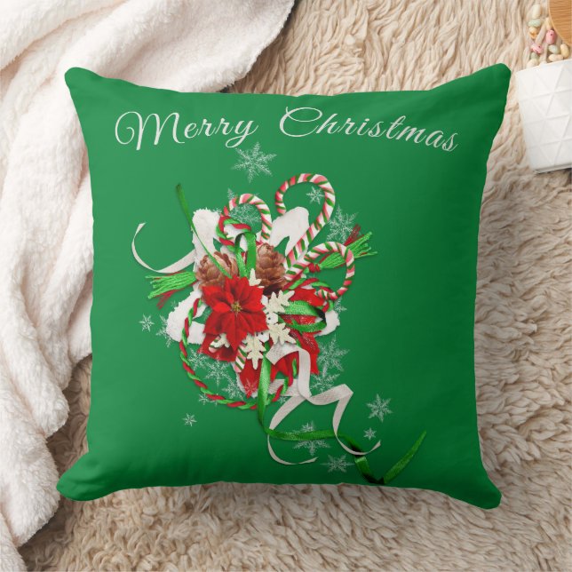 Cojín Decorativo Cañón con verde personalizado (Manta)