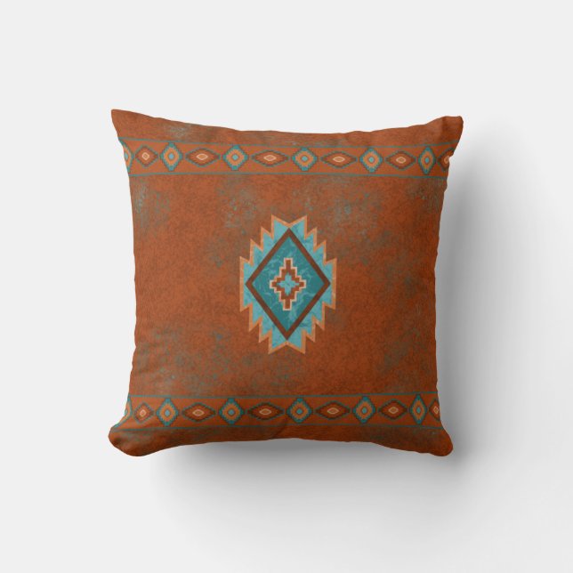 Cojín Decorativo Cañones del Suroeste Diamante (Anverso)