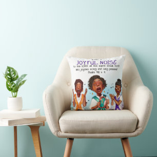 Cojín Decorativo Cantantes afroamericanos de las Escrituras