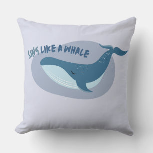 Cojín Decorativo Cantar como una ballena dulce