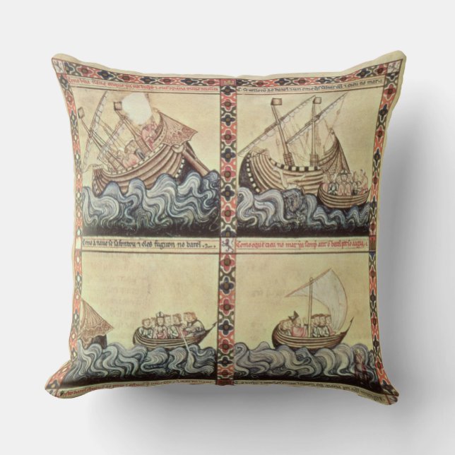 Cojín Decorativo Cantiga 33, página del 'Cantigas de Santa María (Anverso)