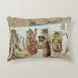 Cojín Decorativo Canto de gatos Carol por Louis Wain
