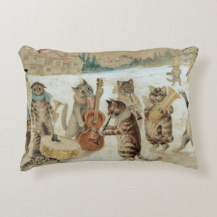 Cojín Decorativo Canto de gatos Carol por Louis Wain