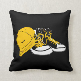 Cojín Decorativo "Cap & Sneakers" black