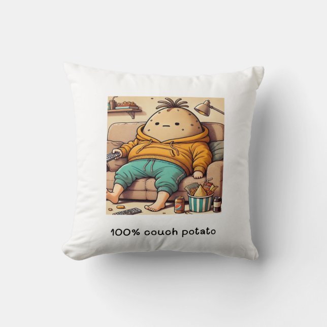 Cojín Decorativo Capa de almofada Couch Potato (Anverso)
