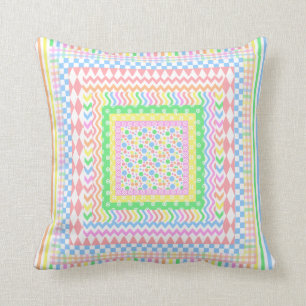 Cojín Decorativo Capas en colores pastel