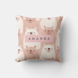 Cojín Decorativo Capibara Adorable Pastel Personalizado