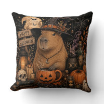 Capibara de bruja espeluznante Halloween