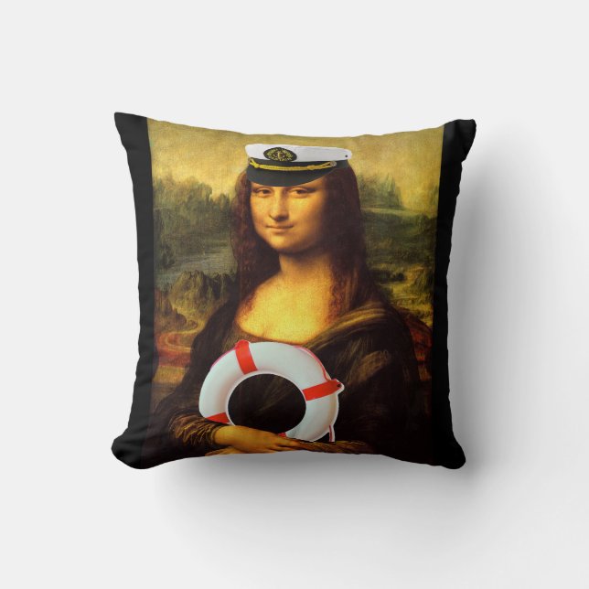 Cojín Decorativo Capitán del mar Mona Lisa (Anverso)