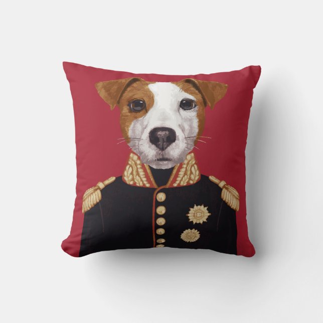 Cojín Decorativo Capitán Jack Russell (Anverso)