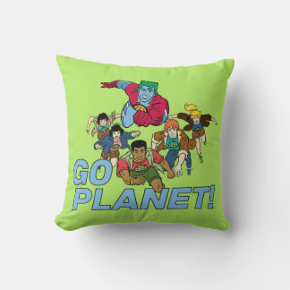Cojín Decorativo Capitán Planeta y los planetarios - ¡Vamos Planeta