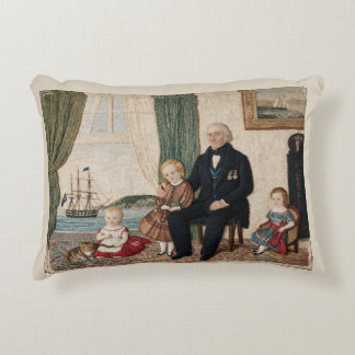 Cojín Decorativo Capitán victoriano de la Marina Familia Bahía de H