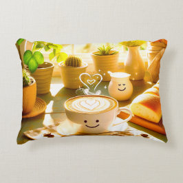 Cojín Decorativo Cappuccino en la mañana