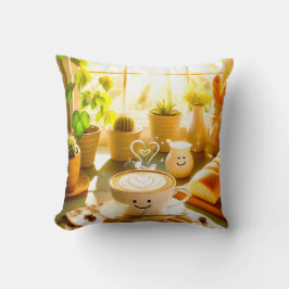 Cojín Decorativo Cappuccino en la mañana