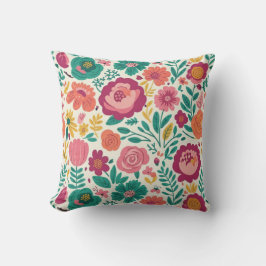Cojín Decorativo Capricho de Jardín Retro
