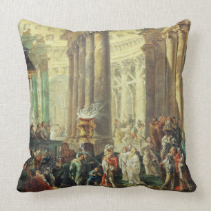 Cojín Decorativo Capricho T28517 de un templo romano con Alexander