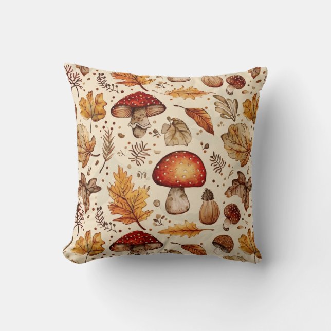 Cojín decorativo caprichoso de otoño (Anverso)