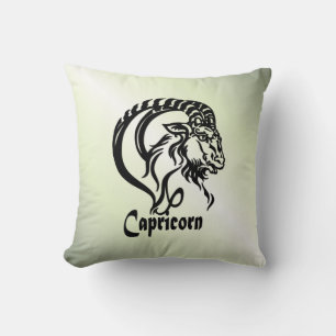 Cojín Decorativo Capricornio del mar Cabra Zodiac Verde