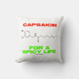 Cojín Decorativo Capsaicina Para Una Estructura Química De Vida Pic