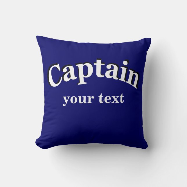 Cojín Decorativo Captain para personalizar (Anverso)
