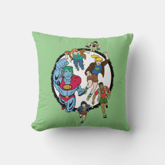 Cojín Decorativo Captain Planet and the Planeteers Circle Graphic