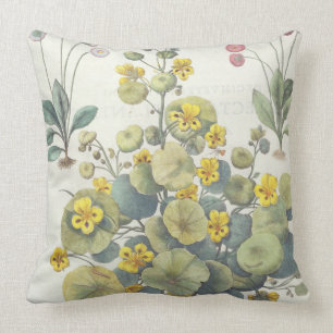 Cojín Decorativo Capuchinas y margaritas: 1.Nasturtium Indicum; 2.B