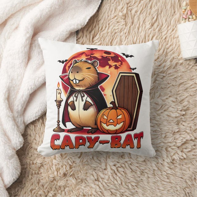 Cojín Decorativo Capy bat Capybara Halloween (Manta)