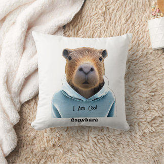 Cojín Decorativo CAPYBARA En Un Hoodie Que Soy Guay
