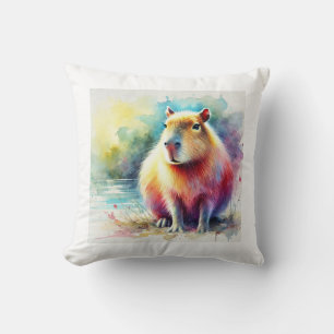 Cojín Decorativo Capybara in Nature 130924AREF101 - Watercolor