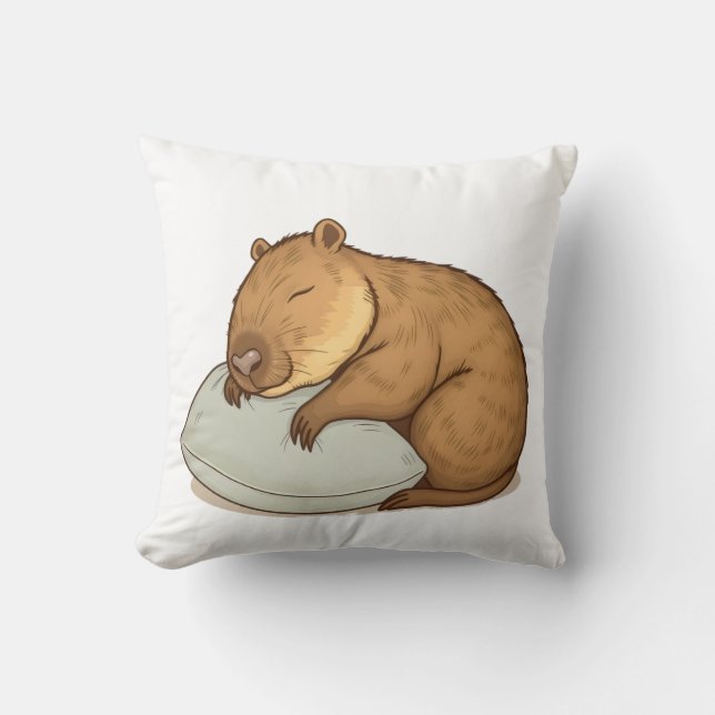 Cojín Decorativo Capybara Sleepybara (Anverso)