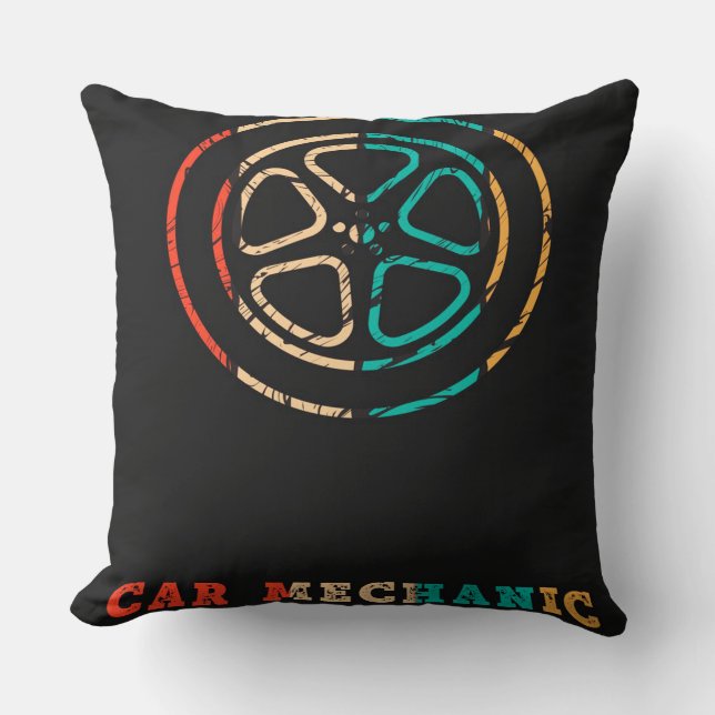Cojín Decorativo Car Mechanic Car Wheel | Mechanic Blanket (Anverso)