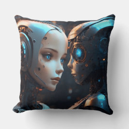 Cojín Decorativo Cara de AI Chatbot