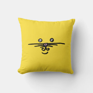 Cojín Decorativo Cara de animal divertida brillante y linda y cola