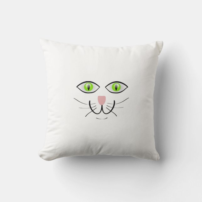 Cojín Decorativo Cara de gato (Anverso)