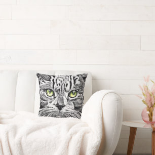 Cojín Decorativo Cara de gato