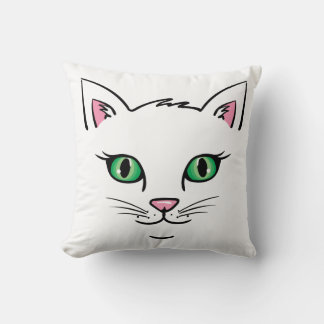 Cojín Decorativo Cara de Gato Flotante