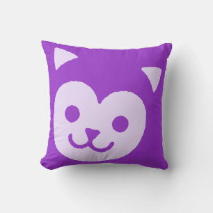 Cojín Decorativo Cara de gato gatito dulce linda Kawaii