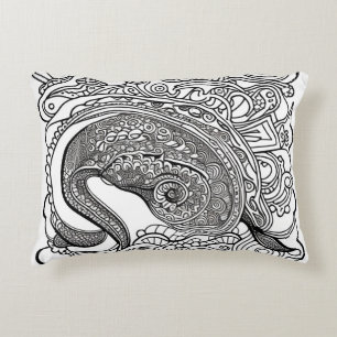 Cojín Decorativo Cara de pavo real