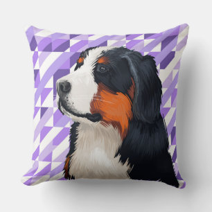 COJÍN DECORATIVO CARA DE PERRO DE MONTAÑA BERNÉS