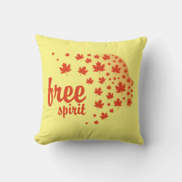 Cojín Decorativo Cara del espíritu libre, otoño