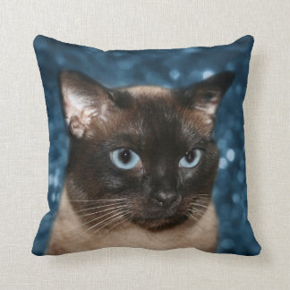 Cojín Decorativo Cara del gato siamés