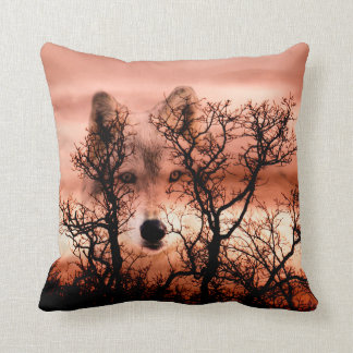 Cojín Decorativo Cara del lobo del alcohol